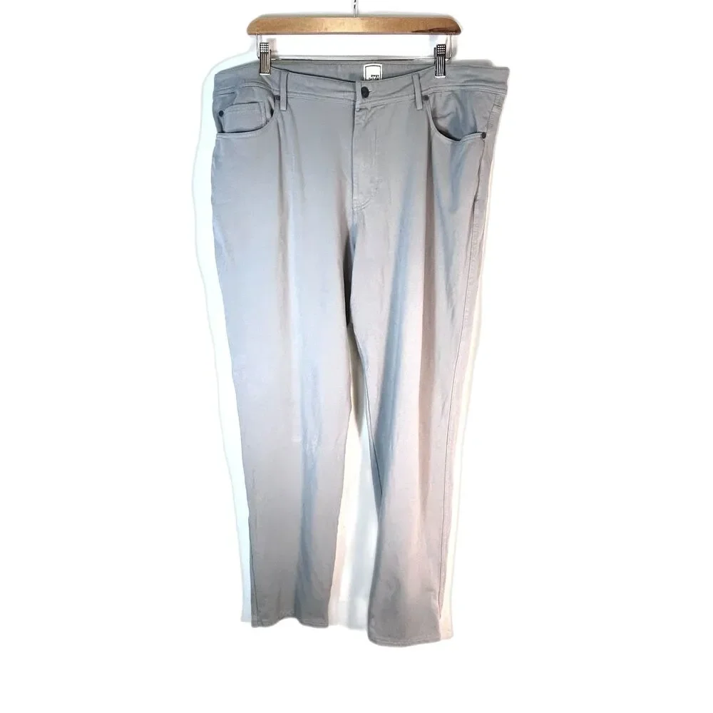 Swet Tailor Men's All In Light Gray 4-Way Stretch Jean Style Golf Pants 40 X 32
